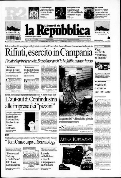 Il lunedì de La repubblica